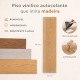 Kit Placas Pisos Vinílicos Auto Colante - Terrano